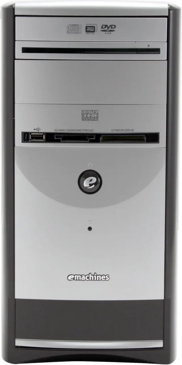 Alt view image 4 of 19 - eMachines Desktop PC W3615 - RA Intel Pentium 4 631 1GB DDR2 160GB HDD Intel GMA 950 Windows Vista Home Premium