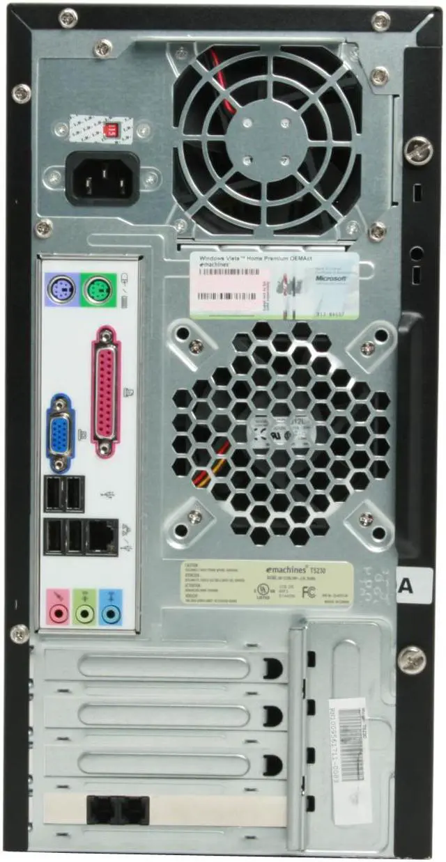 Alt view image 7 of 17 - eMachines Desktop PC T5230 - RA 4400+ 1GB DDR2 250GB HDD NVIDIA GeForce 6150 SE Windows Vista Home Premium