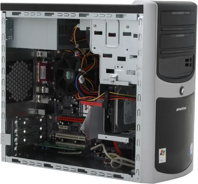 Alt view image 9 of 12 - eMachines Desktop PC W3622 - RA Intel Celeron 420 512MB DDR2 80GB HDD Intel GMA 950 Windows XP Home