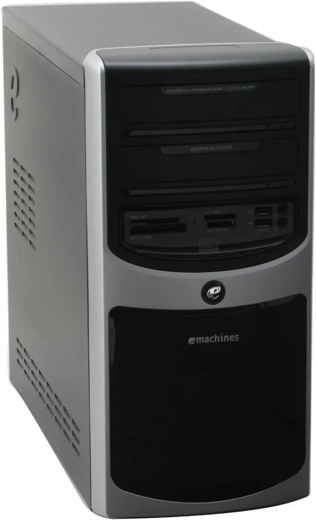 Alt view image 2 of 12 - eMachines Desktop PC T3626 - RA 3800+ (2.00 GHz) 1GB DDR2 160GB HDD NVIDIA GeForce 6100 Windows Vista Home Premium