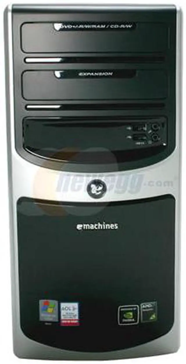 Alt view image 3 of 12 - eMachines Desktop PC T3646 AMD Sempron LE-1250 1GB DDR2 160GB HDD NVIDIA GeForce 6100 Windows Vista Home Basic