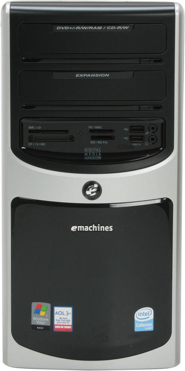 eMachines Desktop PC T3656 Celeron 440 (2.00GHz) 1GB DDR2 160GB HDD Intel  GMA 950 Windows Vista Home Basic