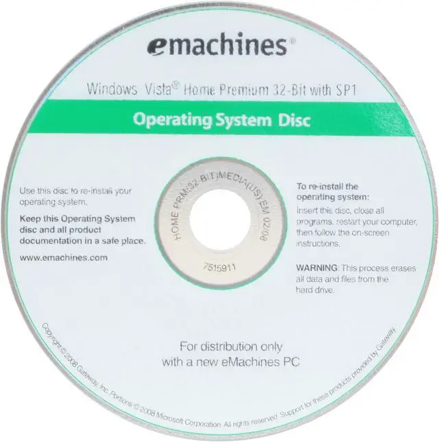 Alt view image 19 of 20 - eMachines Desktop PC T5274 Intel Pentium E2180 2GB DDR2 320GB HDD Intel GMA 950 Windows Vista Home Premium