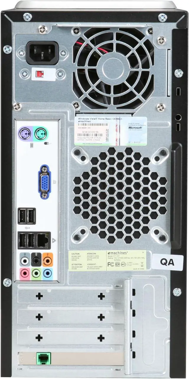 Alt view image 14 of 18 - eMachines Desktop PC ET1161-05 AMD Athlon 64 LE-1620 2GB DDR2 160GB HDD NVIDIA GeForce 6150 SE Windows Vista Home Basic