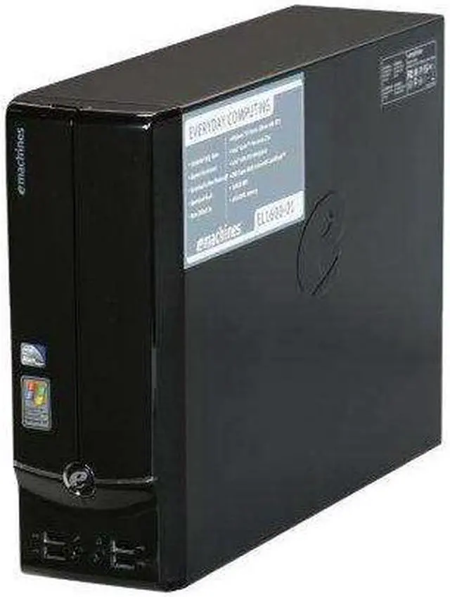 Alt view image 3 of 4 - eMachines Desktop PC EL1600-01 Intel Atom 230 1GB DDR2 160GB HDD Intel GMA 950 Windows XP Home
