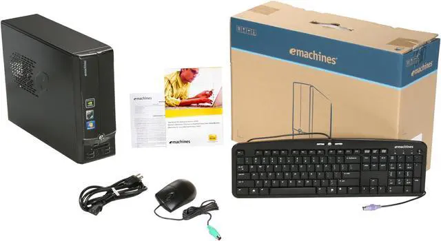 Alt view image 9 of 9 - eMachines Desktop PC EL1331-03 AMD Athlon 2850e 2GB DDR2 320GB HDD NVIDIA GeForce 6150 SE Windows 7 Home Premium 64-bit