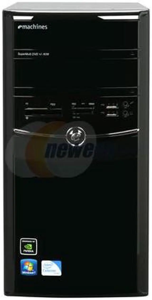 Alt view image 2 of 9 - eMachines Desktop PC ET1831-05 Intel Celeron 450 3GB DDR2 500GB HDD NVIDIA GeForce 7050 Windows 7 Home Premium 64-bit