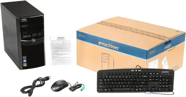 Alt view image 9 of 9 - eMachines Desktop PC ET1352-01 AMD Athlon II 160u 2GB DDR3 500GB HDD NVIDIA GeForce 6150 SE Windows 7 Home Premium 64-bit