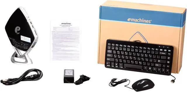 Alt view image 6 of 6 - eMachines Desktop PC mini-e ER1402-55 AMD Athlon II Neo K125 2GB DDR3 160GB HDD NVIDIA GeForce 9200 Windows 7 Home Premium 64-bit