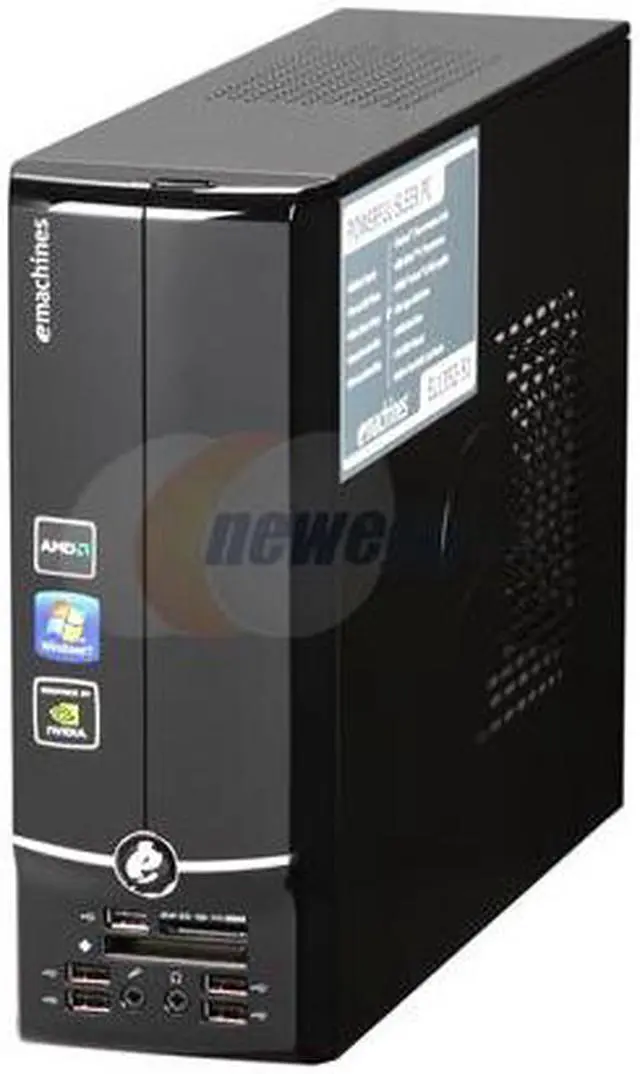 Alt view image 3 of 9 - eMachines Desktop PC EL1352-51 AMD Athlon II 170u 2GB DDR3 500GB HDD NVIDIA GeForce 6150 SE Windows 7 Home Premium 64-bit