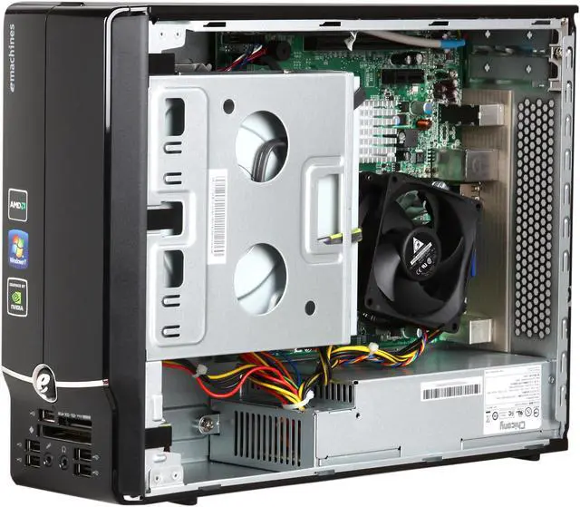 Alt view image 7 of 9 - eMachines Desktop PC EL1352-51 AMD Athlon II 170u 2GB DDR3 500GB HDD NVIDIA GeForce 6150 SE Windows 7 Home Premium 64-bit