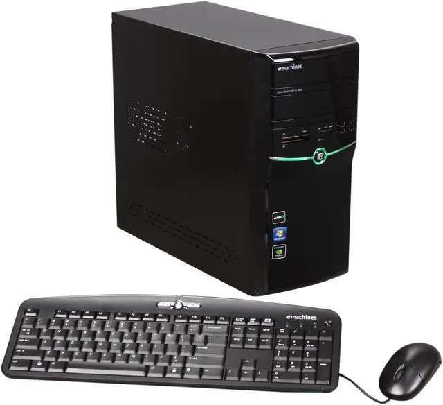 Main image of eMachines Desktop PC ET1352-53 AMD Athlon II X2 250 3GB DDR3 640GB HDD NVIDIA GeForce 6150 SE Windows 7 Home Premium 64-bit