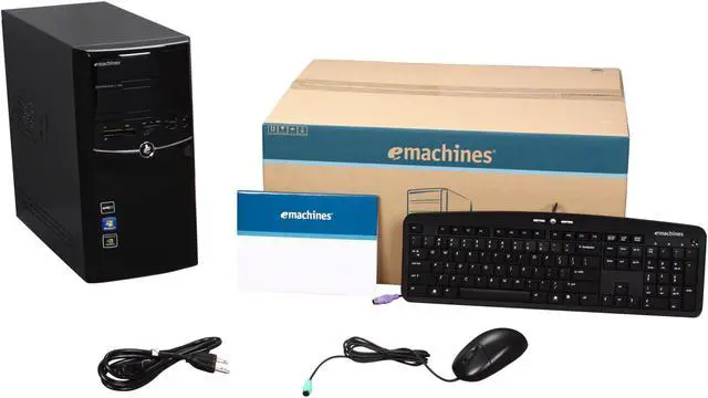 Alt view image 8 of 8 - eMachines Desktop PC ET1352-53 AMD Athlon II X2 250 3GB DDR3 640GB HDD NVIDIA GeForce 6150 SE Windows 7 Home Premium 64-bit