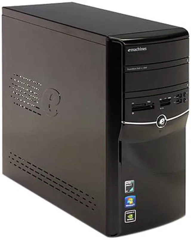 Alt view image 3 of 4 - eMachines Desktop PC ET1331G-07W(PT.NBA02.004) AMD Athlon II X2 250u 4GB DDR2 640GB HDD NVIDIA GeForce 6150 SE Windows 7 Home Premium 64-bit