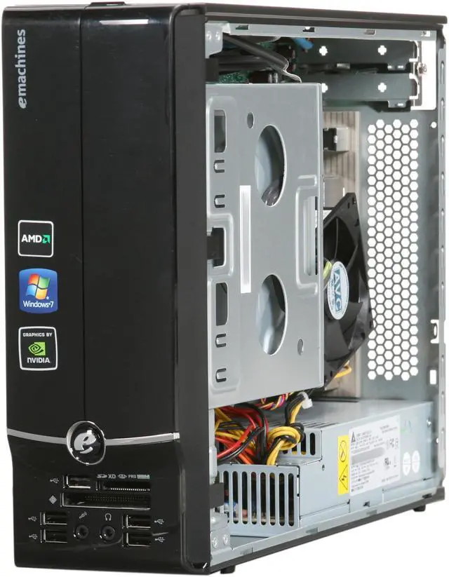Alt view image 7 of 9 - eMachines Desktop PC EL1352-07E (L-PT.NC902.004) AMD Athlon II X2 220 4GB DDR3 500GB HDD NVIDIA GeForce 6150 SE Windows 7 Home Premium