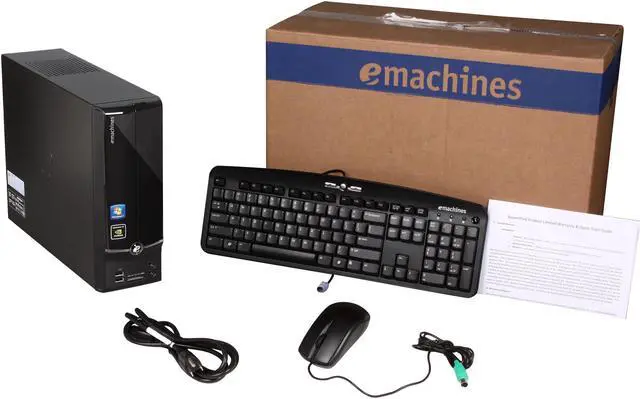Alt view image 9 of 9 - eMachines Desktop PC EL1358G-51W AMD Athlon II X2 220 3GB DDR3 1TB HDD NVIDIA GeForce 6150 SE Windows 7 Home Premium