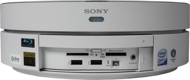 Alt view image 10 of 14 - Sony Desktop PC VAIO VGX-TP20E/W Intel Core 2 Duo T8100 2GB DDR2 500GB HDD NVIDIA GeForce 8400M GT Windows Vista Home Premium