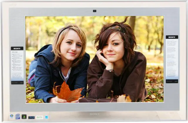 Alt view image 3 of 19 - Sony Desktop PC VAIO VGC-LT35E Intel Core 2 Duo T8100 3GB DDR2 640GB HDD 22" Windows Vista Home Premium