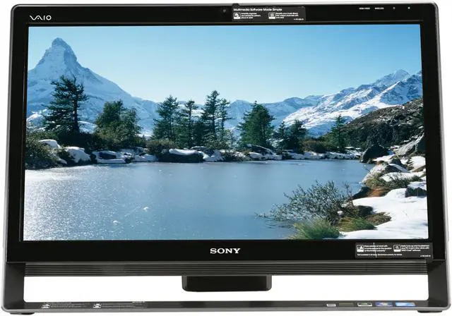 Alt view image 2 of 7 - Sony Desktop PC VAIO L Series VPCL135FX/B Intel Core 2 Quad Q8400S 6GB 500GB HDD 24" Touchscreen Windows 7 Home Premium 64-bit