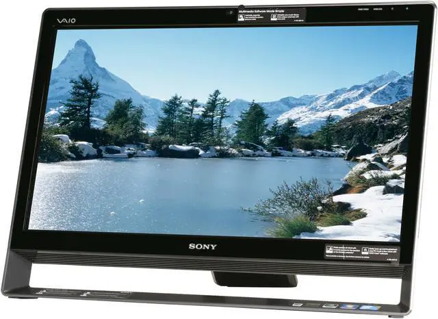 Alt view image 3 of 7 - Sony Desktop PC VAIO L Series VPCL135FX/B Intel Core 2 Quad Q8400S 6GB 500GB HDD 24" Touchscreen Windows 7 Home Premium 64-bit
