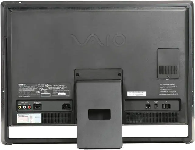 Alt view image 4 of 7 - Sony Desktop PC VAIO L Series VPCL135FX/B Intel Core 2 Quad Q8400S 6GB 500GB HDD 24" Touchscreen Windows 7 Home Premium 64-bit