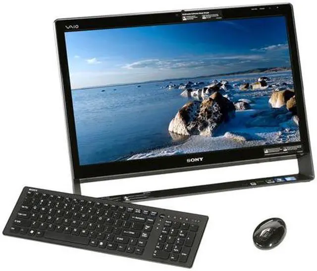 Main image of Sony All-in-One PC VAIO L Series VPCL138FX/B Intel Core 2 Quad Q8400S 8GB DDR2 2TB HDD 24" Touchscreen Windows 7 Home Premium 64-bit