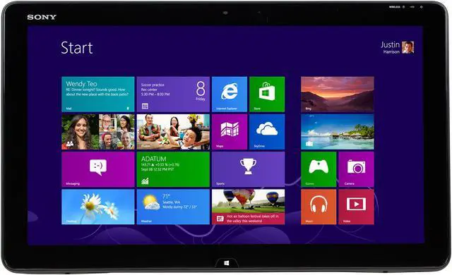 Alt view image 2 of 9 - Sony All-In-One PC VAIO SVJ20215CXB 1.70GHz 4GB DDR3 750GB HDD 20.0" Touchscreen Windows 8 64-bit