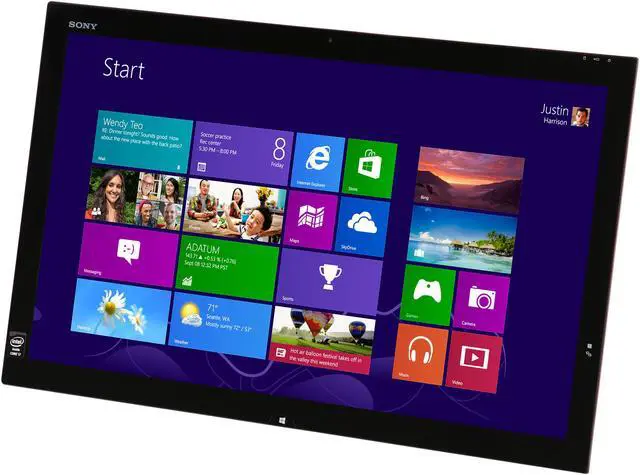 Alt view image 3 of 8 - Sony Desktop PC VAIO SVT21217CXB Intel Core i7-4500U 8GB DDR3 1TB with 8GB Hybrid HDD 21.5" Touchscreen Windows 8 64-bit