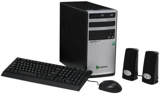 Main image of EVEREX Desktop PC gPC2 TC2512 1.50GHz 512MB DDR2 80GB HDD VIA UniChrome Pro Linux gOS V2