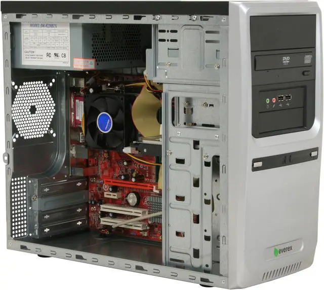 Alt view image 12 of 17 - EVEREX Desktop PC gPC3 AMD Sempron LE-1150 1GB DDR2 80GB HDD NVIDIA GeForce 6100 Ubuntu 8.04