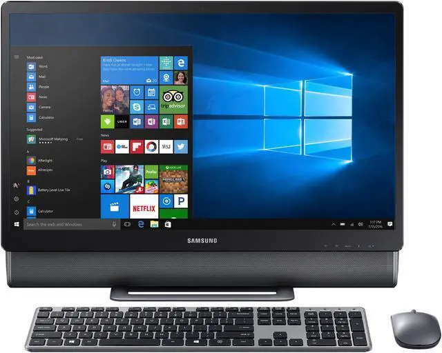 Alt view image 2 of 20 - Samsung All-in-One Computer DP710A4M-L01US Intel Core i5-7400T 12GB DDR4 1TB HDD 23.8" Touchscreen Windows 10 Home 64-Bit
