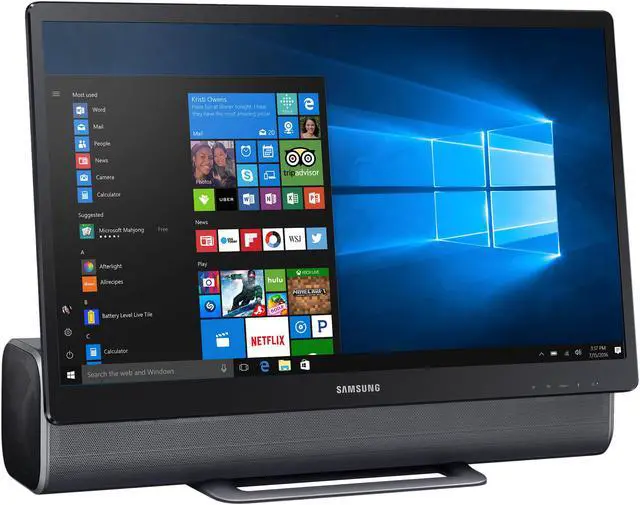 Alt view image 6 of 20 - Samsung All-in-One Computer DP710A4M-L01US Intel Core i5-7400T 12GB DDR4 1TB HDD 23.8" Touchscreen Windows 10 Home 64-Bit