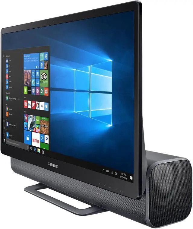 Alt view image 7 of 20 - Samsung All-in-One Computer DP710A4M-L01US Intel Core i5-7400T 12GB DDR4 1TB HDD 23.8" Touchscreen Windows 10 Home 64-Bit