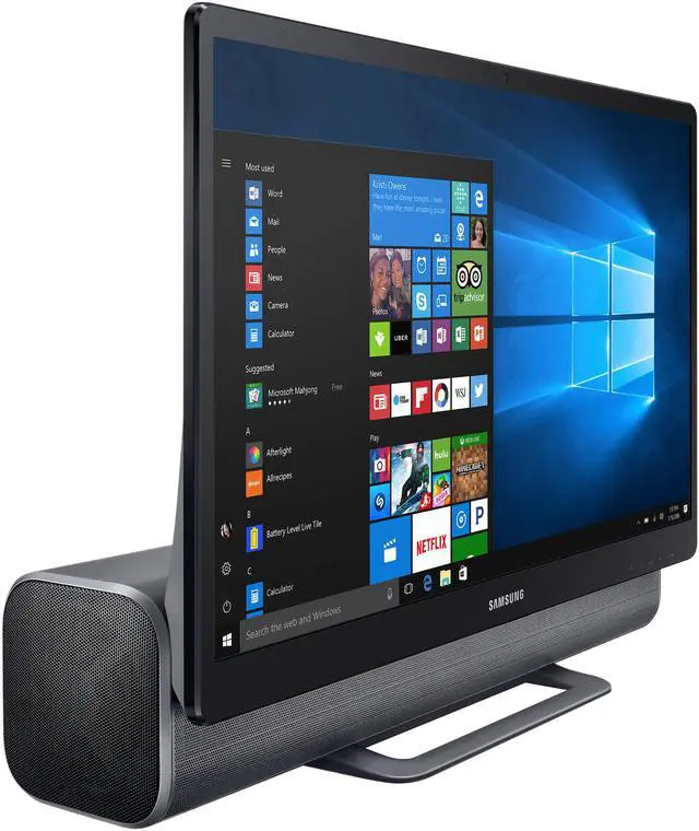 Alt view image 8 of 20 - Samsung All-in-One Computer DP710A4M-L01US Intel Core i5-7400T 12GB DDR4 1TB HDD 23.8" Touchscreen Windows 10 Home 64-Bit
