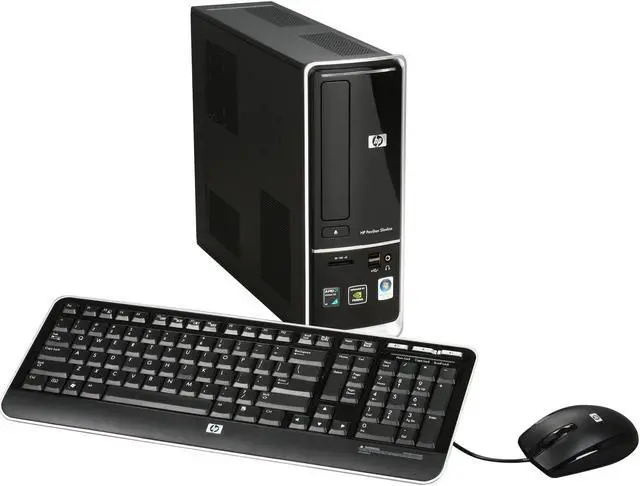 Main image of HP Desktop PC Pavilion Slimline S5120Y (KY818AAR) AMD Athlon X2 7750 4GB DDR2 500GB HDD NVIDIA GeForce 6150 SE Windows Vista Home Premium 64-bit