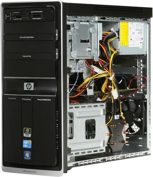 Alt view image 7 of 9 - HP Desktop PC Pavilion Elite E9290F(AU850AA#ABA) Intel Core i7-920 9GB DDR3 1TB HDD NVIDIA GeForce GTX 260 Windows 7 Home Premium 64-bit