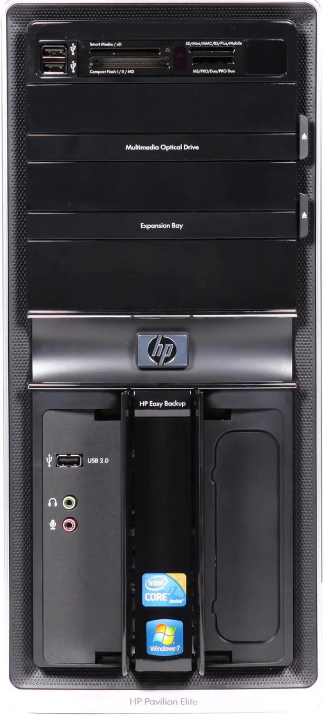 Alt view image 2 of 9 - HP Desktop PC Pavilion Elite E9270F(AU917AA#ABA) Intel Core i7-860 8GB DDR3 1TB HDD ATI Radeon HD 4650 Windows 7 Home Premium 64-bit