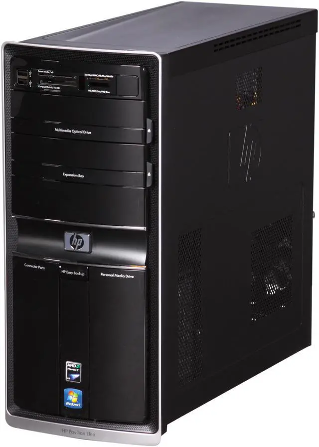 Alt view image 3 of 9 - HP Desktop PC Pavilion Elite E9220F (NY552AA#ABA) AMD Phenom II X4 910 8GB DDR3 1TB HDD ATI Radeon HD 4350 Windows 7 Home Premium 64-bit
