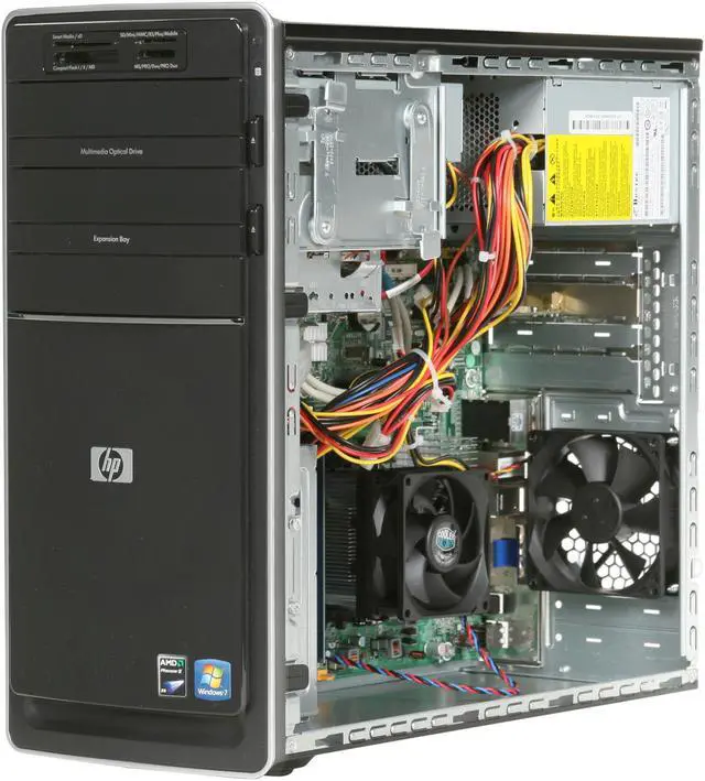 Alt view image 8 of 10 - HP Desktop PC Pavilion P6230F (NY548AA#ABA) AMD Phenom II X4 810 8GB DDR3 750GB HDD ATI Radeon HD 4200 Windows 7 Home Premium 64-bit