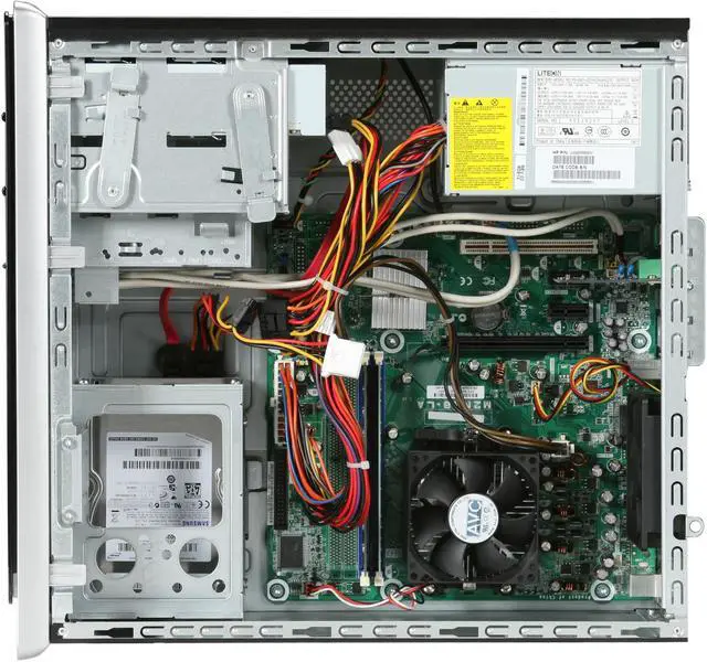 Alt view image 6 of 9 - HP Desktop PC Pavilion A6803W(NC890AAR) AMD Athlon X2 4850e 3GB DDR2 500GB HDD NVIDIA GeForce 6150 SE Windows Vista Home Premium 32-bit