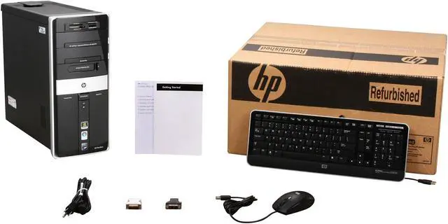 Alt view image 9 of 9 - HP Desktop PC Pavilion Elite M9660F(NP102AAR#ABA) AMD Phenom II X4 940 8GB DDR2 750GB HDD NVIDIA GeForce 9800 GT Windows Vista Home Premium 64-bit