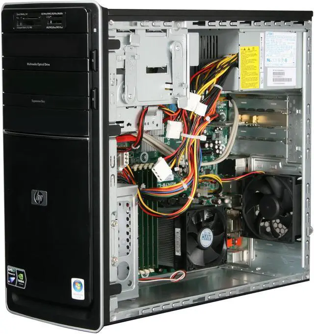 Alt view image 7 of 10 - HP Desktop PC Pavilion P6130Y(NY464AAR#ABA) AMD Phenom X4 9750 8GB DDR2 750GB HDD NVIDIA GeForce 9100 Windows Vista Home Premium 64-bit