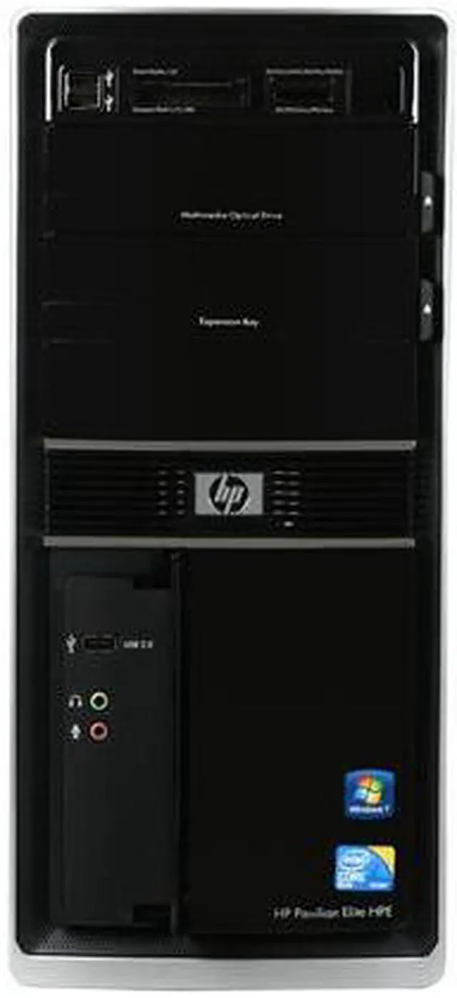 Alt view image 2 of 9 - HP Desktop PC Pavilion Elite HPE-120F(AY599AA#ABA) Intel Core 2 Quad Q9300 8GB DDR3 1TB HDD ATI Radeon HD 4350 Windows 7 Home Premium 64-bit