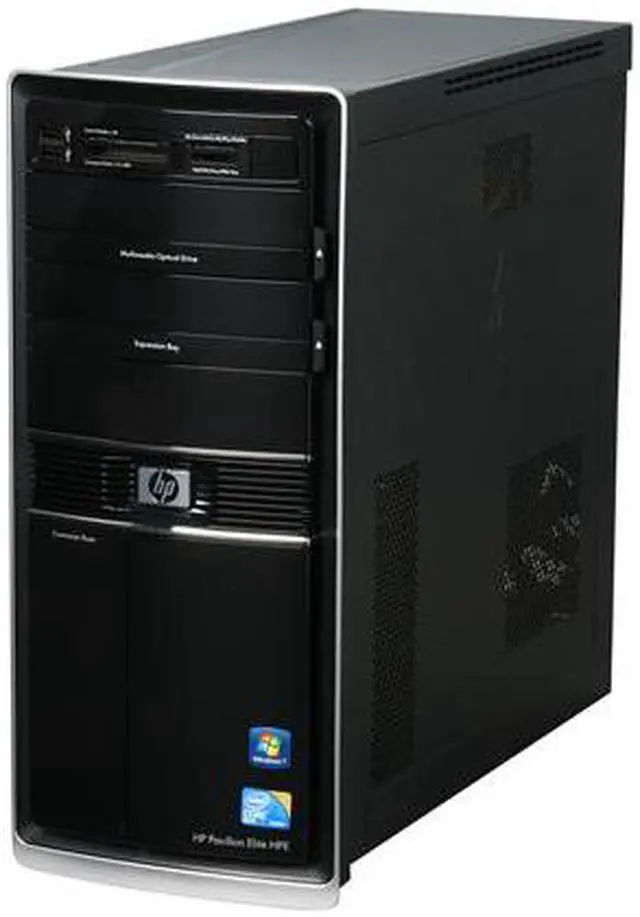 Alt view image 3 of 9 - HP Desktop PC Pavilion Elite HPE-120F(AY599AA#ABA) Intel Core 2 Quad Q9300 8GB DDR3 1TB HDD ATI Radeon HD 4350 Windows 7 Home Premium 64-bit