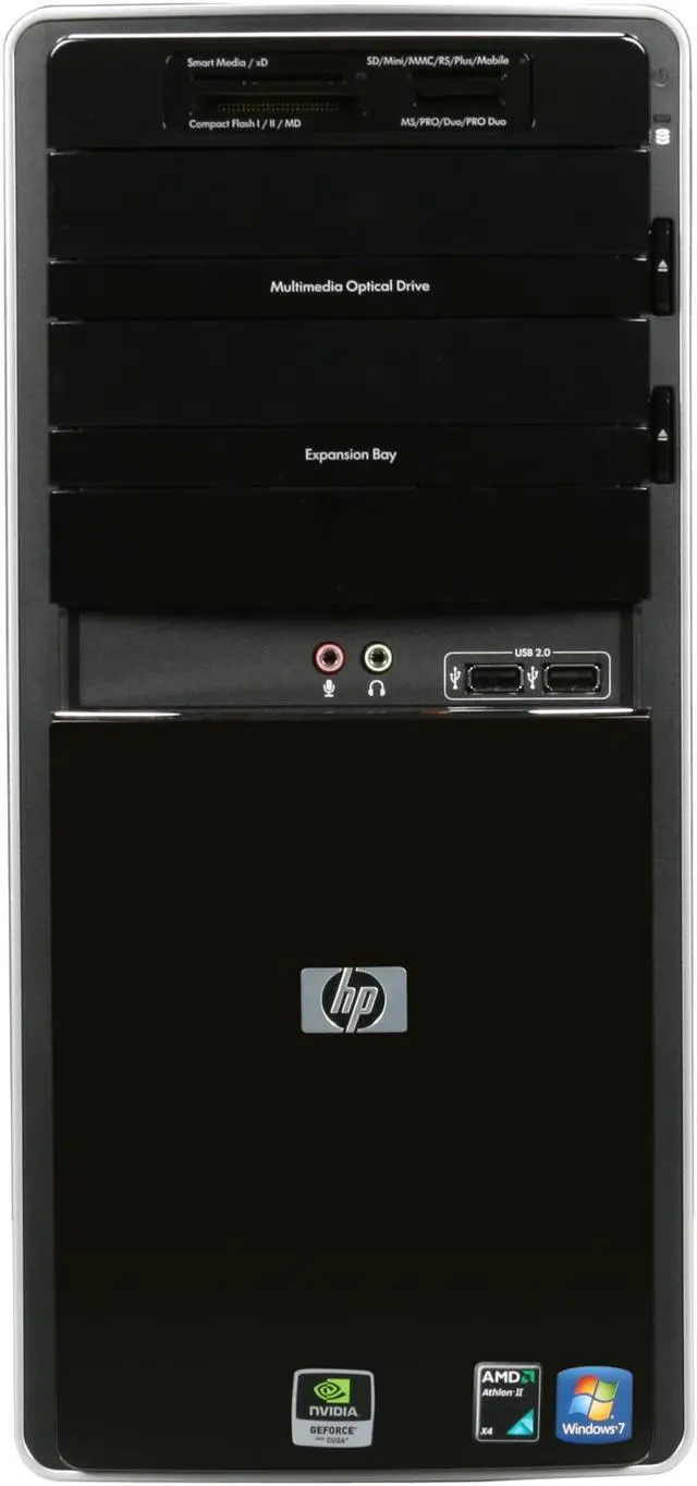 Alt view image 2 of 9 - HP Desktop PC Pavilion P6310F(AY018AA#ABA) AMD Athlon II X4 630 6GB DDR3 1TB HDD NVIDIA GeForce 9100 Windows 7 Home Premium 64-bit