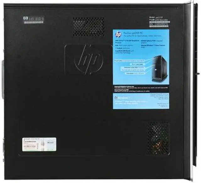 Alt view image 4 of 9 - HP Desktop PC Pavilion P6310F(AY018AA#ABA) AMD Athlon II X4 630 6GB DDR3 1TB HDD NVIDIA GeForce 9100 Windows 7 Home Premium 64-bit