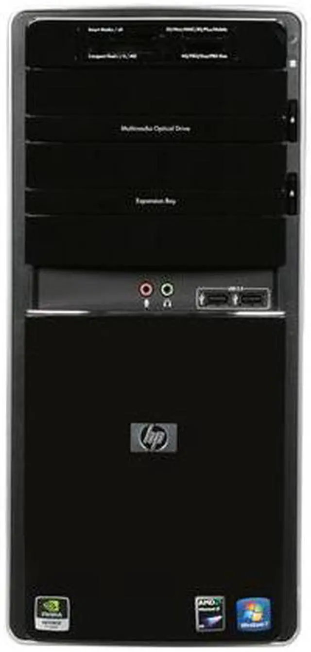 Alt view image 2 of 9 - HP Desktop PC Pavilion P6320F(AY020AA#ABA) AMD Phenom II X4 820 8GB DDR3 1TB HDD NVIDIA GeForce 9100 Windows 7 Home Premium 64-bit