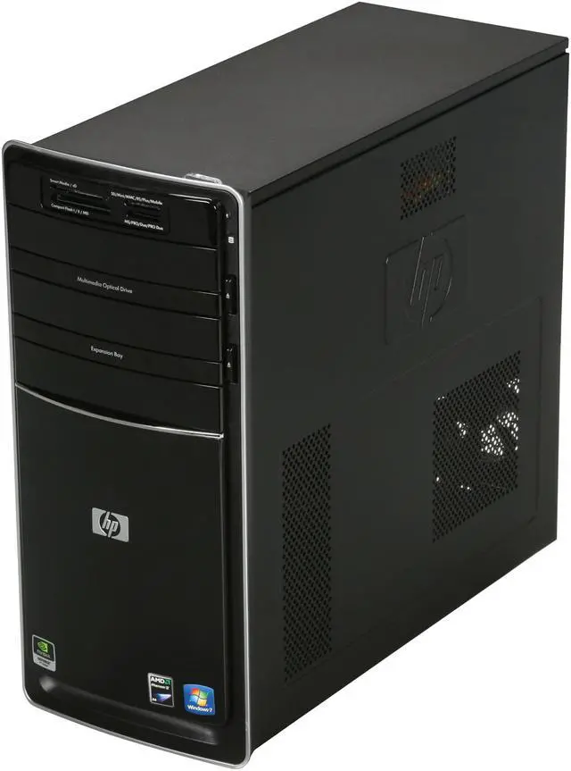 Alt view image 3 of 9 - HP Desktop PC Pavilion P6320F(AY020AA#ABA) AMD Phenom II X4 820 8GB DDR3 1TB HDD NVIDIA GeForce 9100 Windows 7 Home Premium 64-bit