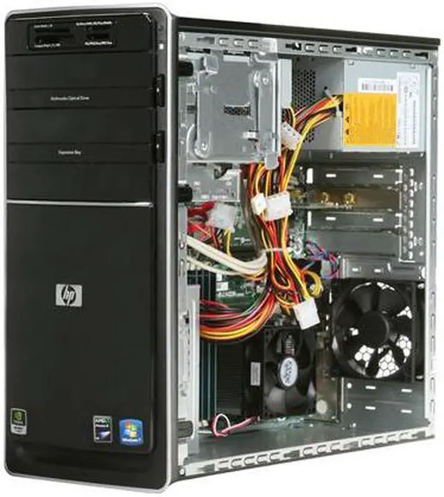 Alt view image 8 of 9 - HP Desktop PC Pavilion P6320F(AY020AA#ABA) AMD Phenom II X4 820 8GB DDR3 1TB HDD NVIDIA GeForce 9100 Windows 7 Home Premium 64-bit