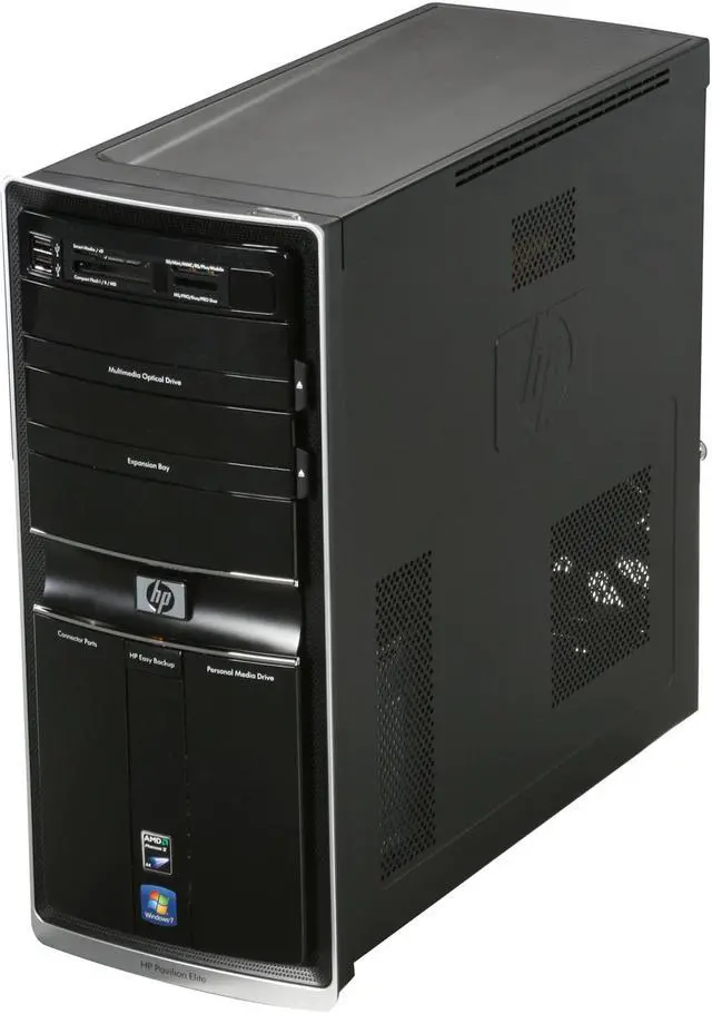 Alt view image 3 of 9 - HP Desktop PC Pavilion Elite E9220Y(NY553AAR) AMD Phenom II X4 910 8GB DDR3 1TB HDD ATI Radeon HD 4350 Windows 7 Home Premium 64-bit